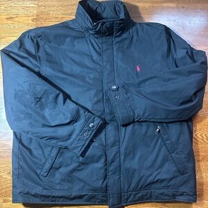 2XL Polo Ralph Lauren Black Zip Up Fleece Jacket